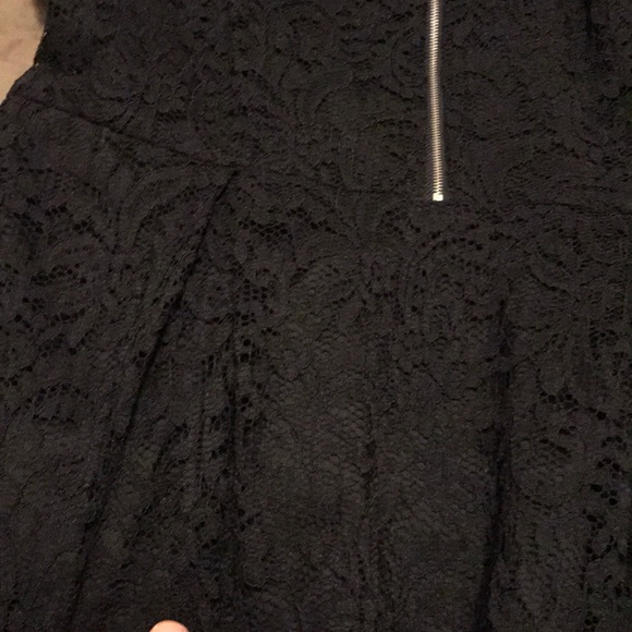 Black Lace Dress with Zipper from Express ✨✨ - Picture 4 of 7